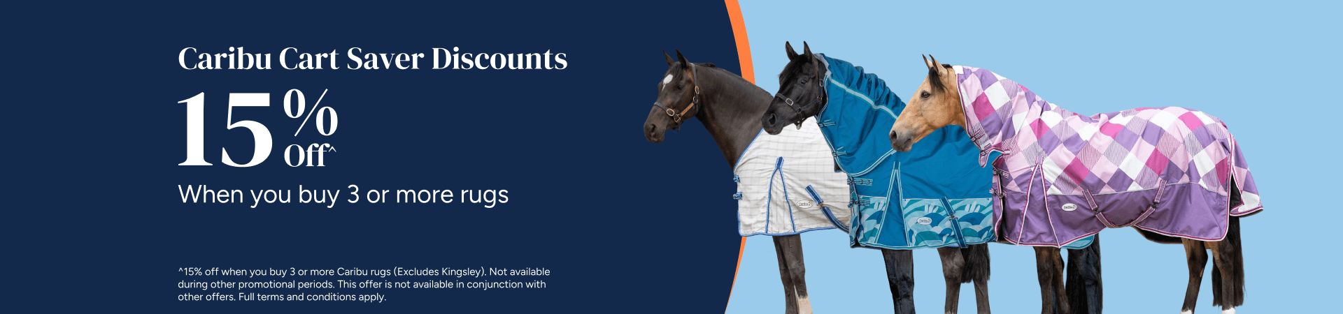 Caribu Cart Saver: 15% Off when you buy 3 or more rugs