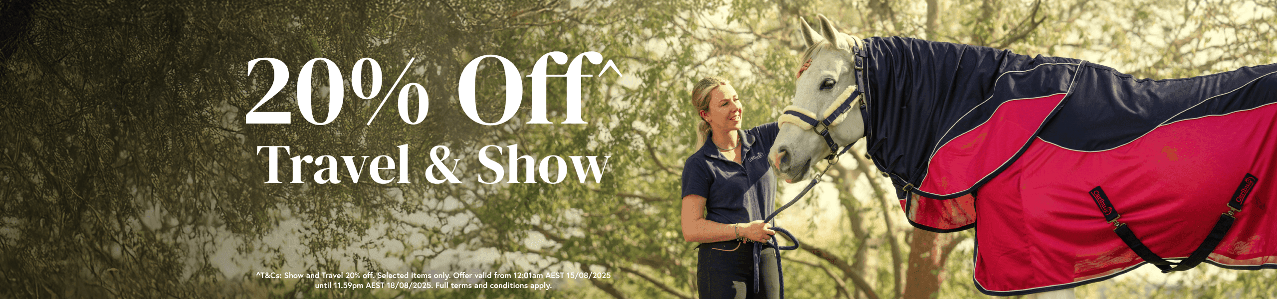 20% Off Travel & Show Promo