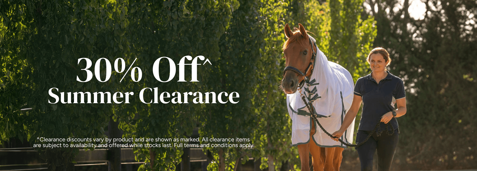 30% Off Summer Clearance